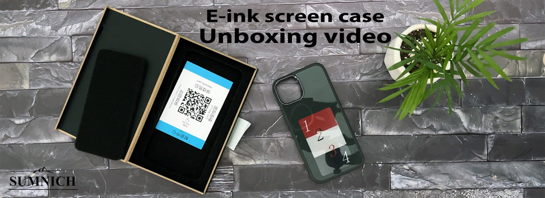 E-ink iphone case unboxing video